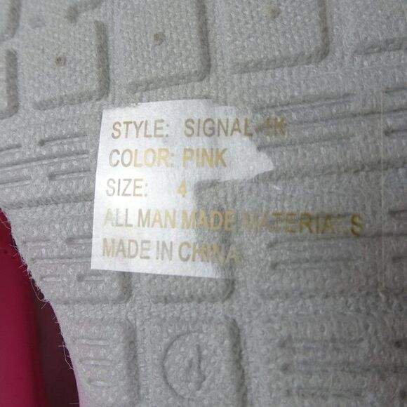 Link Light Up Youth Girl Pink Sneakers Shoes Size 4 - Picture 13 of 13